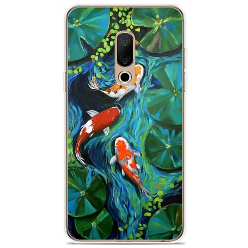 Силиконовый чехол на Meizu 15 Карпы / для Мейзу 15