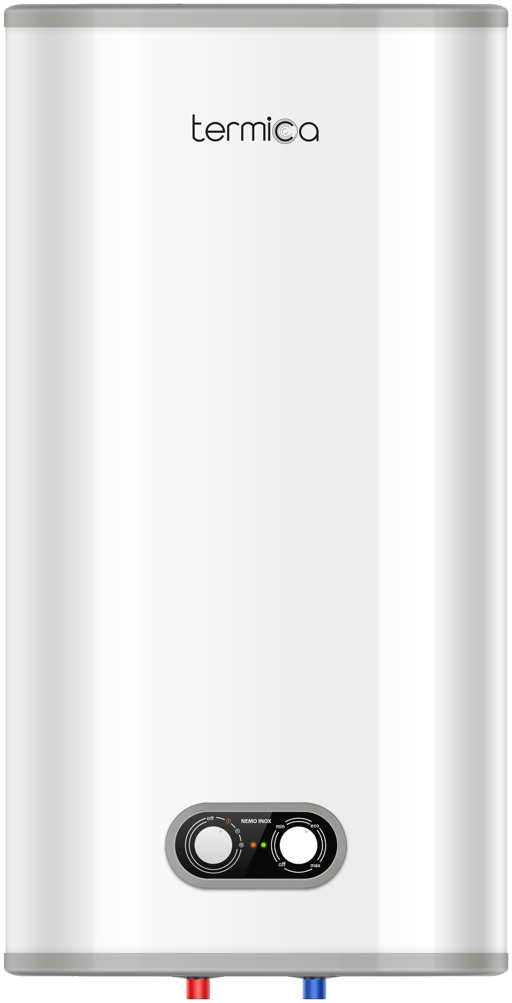 Накопительный электрический водонагревател NEMO 50 INOX/бак из нержавеющей стали AISI 304/слой теплоизоляции/магниевый анод/три ступени нагрева/УЗО.