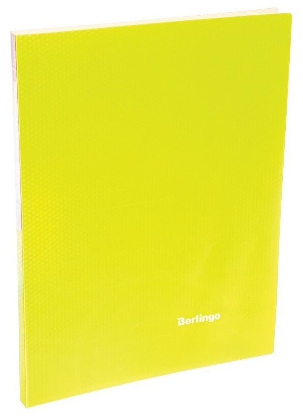 Папка c зажимом Berlingo "Neon", 17 мм, 700 мкм, неоновая желтая (ACp_01803)