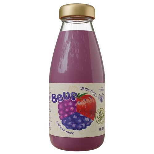 Смузи Be Up Smoothies ягодный микс, без сахара, 0.3 л