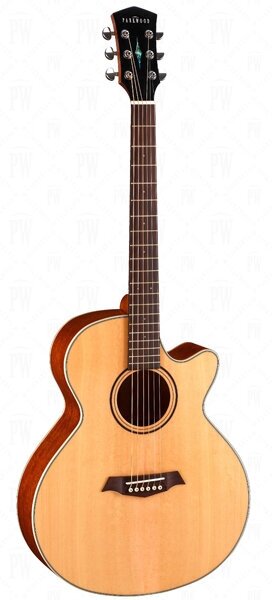S27-GT Электро-акустическая гитара, с вырезом, с чехлом, глянец, Parkwood