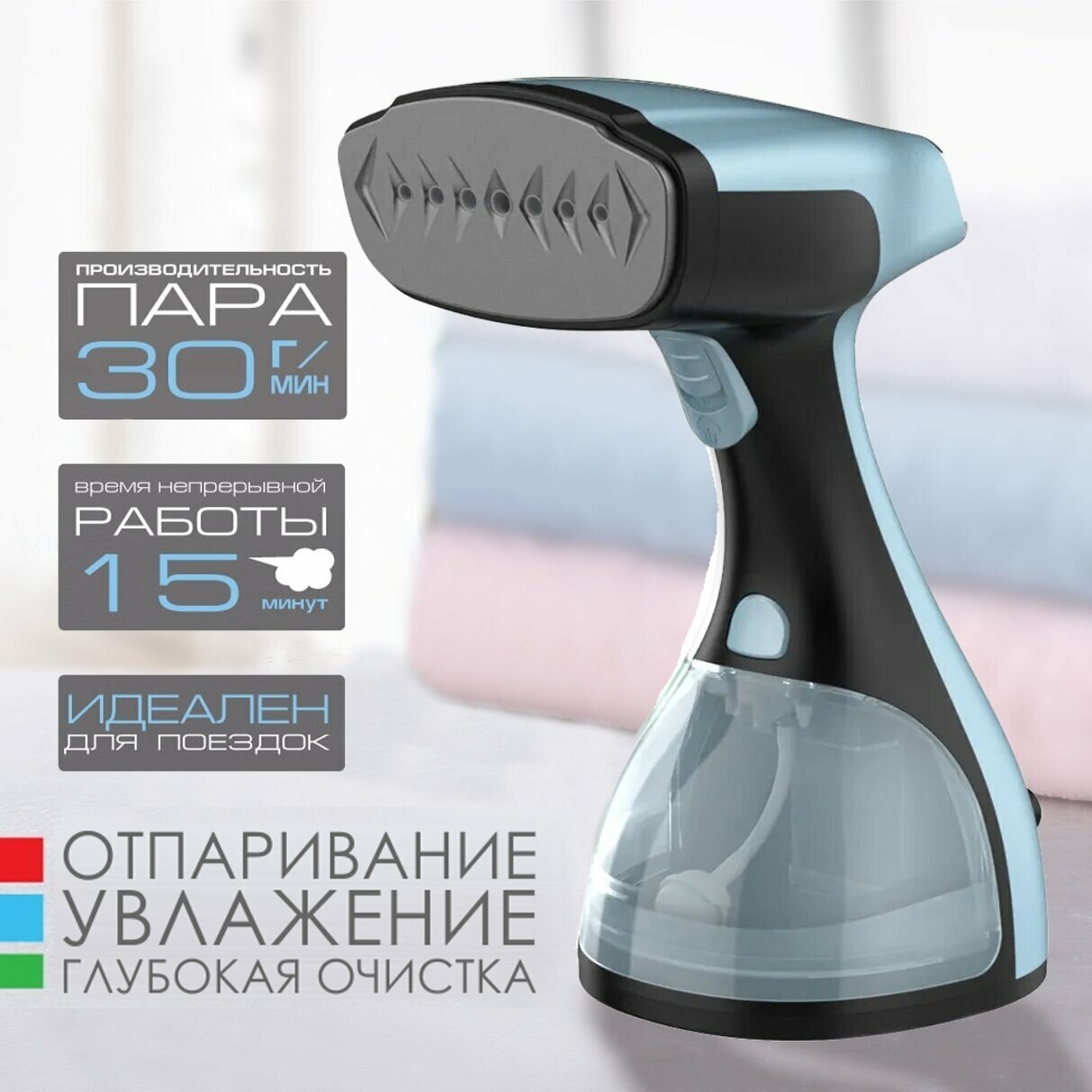 Отпариватель для одежды ручной ENDEVER Odyssey Q-454/ 1600 Вт / 30 г/мин / 300 мл