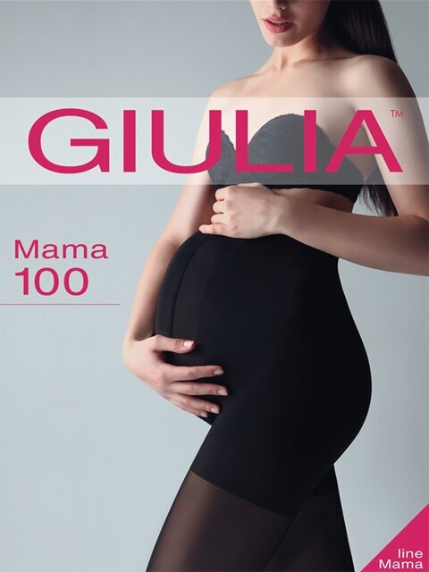 Колготки  Giulia Mama, 100 den, размер 3/0, черный