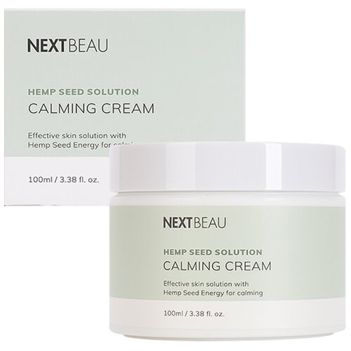 NEXTBEAU Крем успокаивающий с маслом семян конопли - Hemp seed solution calming cream, 100мл