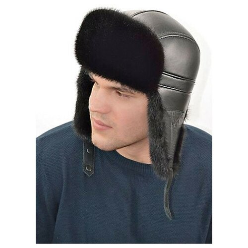 фото Мужская шапка из меха финской норки шн-023-м - размер 61 ярмарка шапок