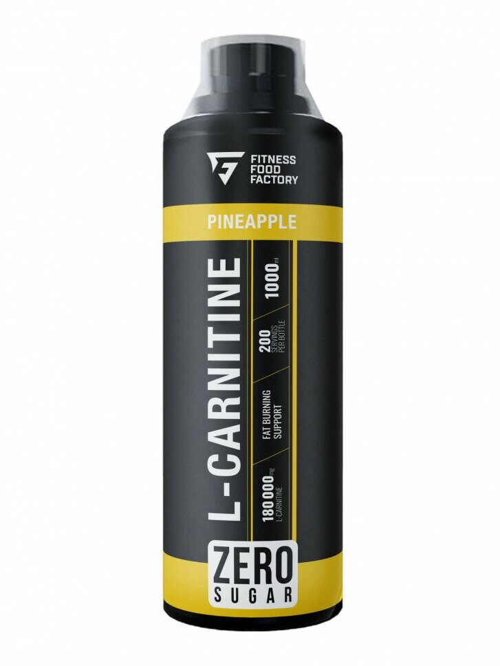 Л-карнитин Fitness Food Factory L-carnitine Liquid 180000 - 1000 мл, ананас