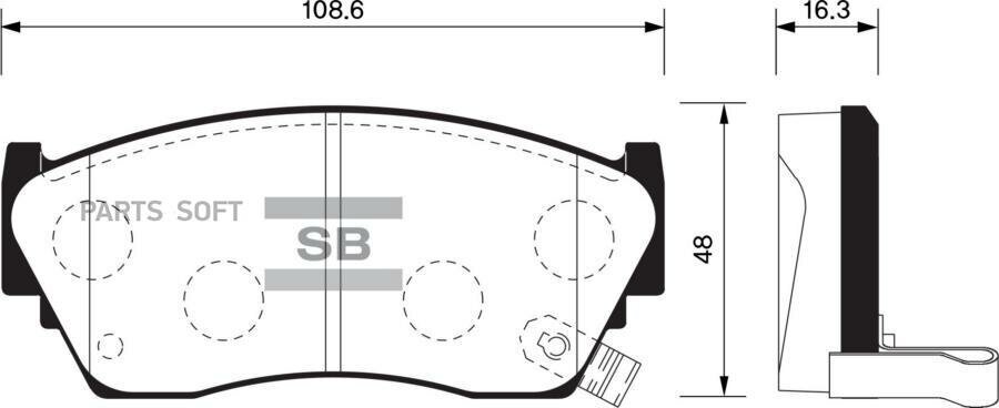 Колодки тормозные NISSAN 100NX 90-94/SUNNY 90-95 передние