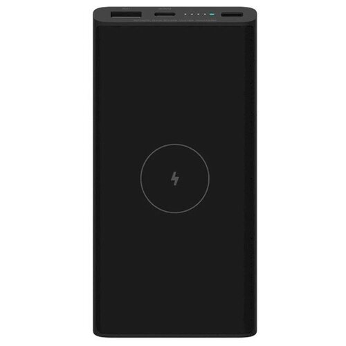 Внешний аккумулятор хiaomi Mi 10W Wireless (BHR5460GL), USB/USB-C, 3 А, 10000 мАч, черный cyberpower внешний аккумулятор power bank 2500 мач cyberpower cp2500nls белый