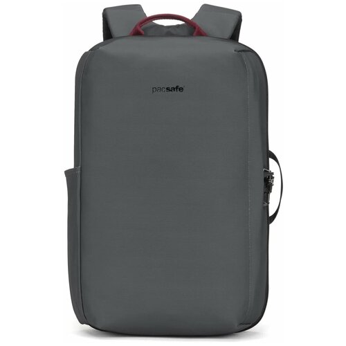 рюкзак pacsafe backpack metrosafe x 20l backpack черный Рюкзак антивор Pacsafe Metrosafe X 16, серый, 18 л.