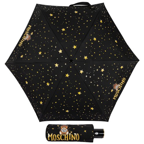 Зонт складной Moschino 8323-compactA Toy Constellation Black