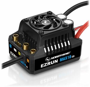 Бесколлекторный регулятор Hobbywing EZRUN MAX10 G2-80A, 80A-520A, 1/10 влагозащищённый