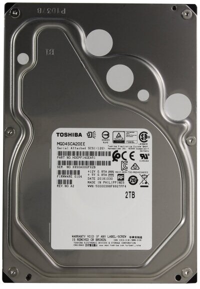 Жесткий диск Toshiba MG04SCA20EEY 2Tb 7200 SAS 3,5" HDD