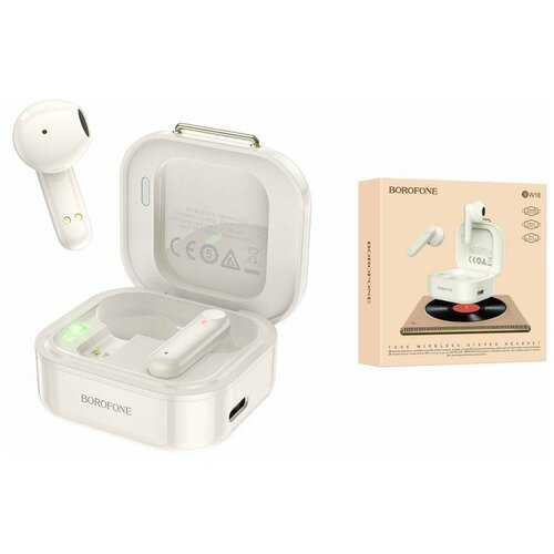 Bluetooth наушники BOROFONE BW16 True wireless BT headset белые 157000₽