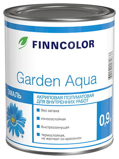 Акриловая эмаль Finncolor Garden Aqua (2,7 л A )