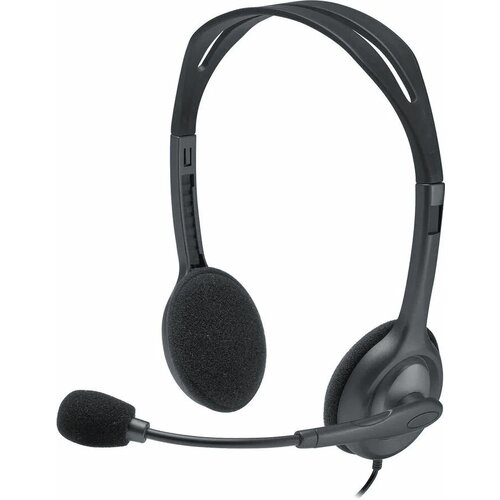Наушники с микрофоном Logitech Stereo Headset H111 наушники с микрофоном шнур 18м 981-000593 981-000594 1675₽