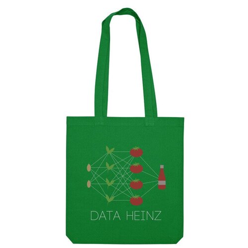 фото Сумка «data heinz (white on black)» (зеленый) us basic