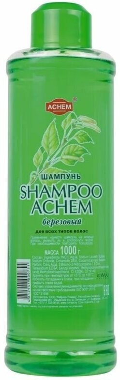фото ROMAX Шампунь Achem Березовый, 1 л
