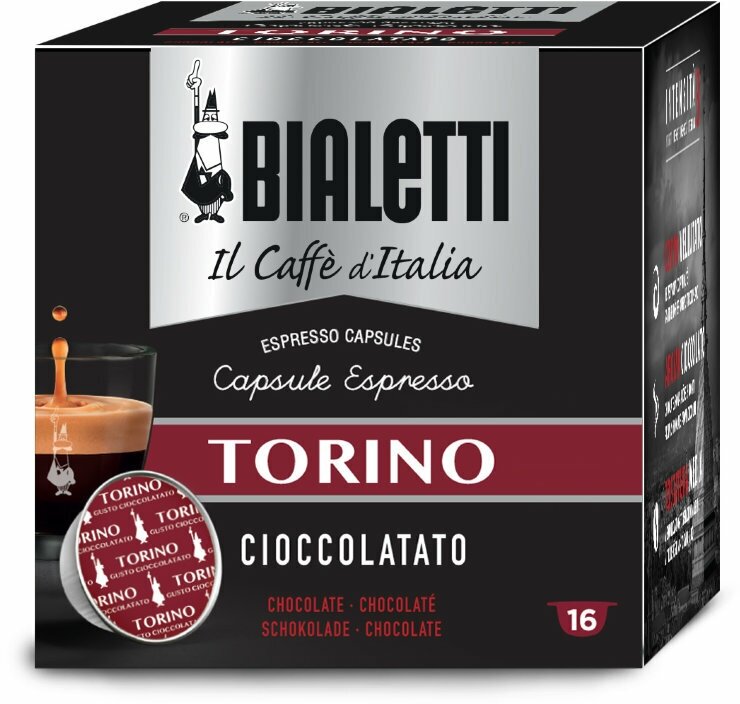 Капсулы Bialetti Torino (16 капсул) для кофемашин Bialetti