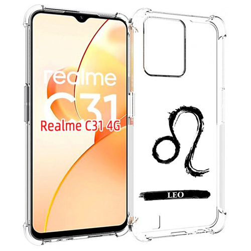 Чехол MyPads знак-зодиака-лев-7 для OPPO Realme C31 задняя-панель-накладка-бампер чехол mypads знак зодиака лев 5 для realme 10 задняя панель накладка бампер