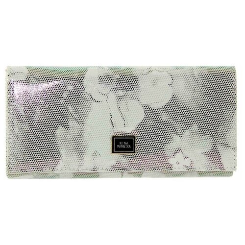 Кошелек кожаный лазер цветы Nina Farmina K 9289-242