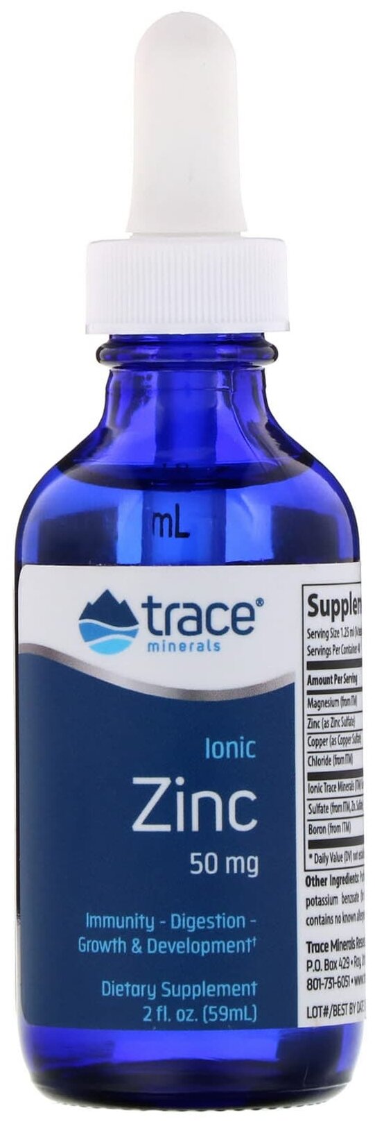 Ionic Zinc фл., 50 мг, 59 мл, 140 г