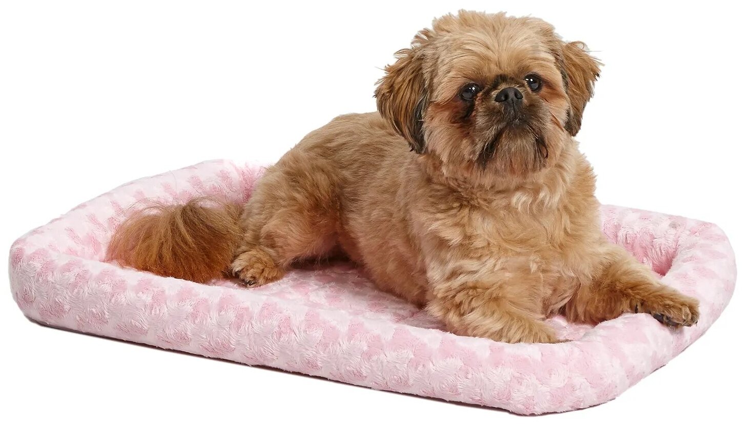 Лежанка для собак MidWest Fashion плюшевая, цвет: розовый, 61*46 см - фото №3