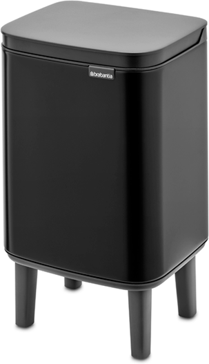 Мусорный бак 4 л Brabantia Bo Hi чёрный матовый - фото №2