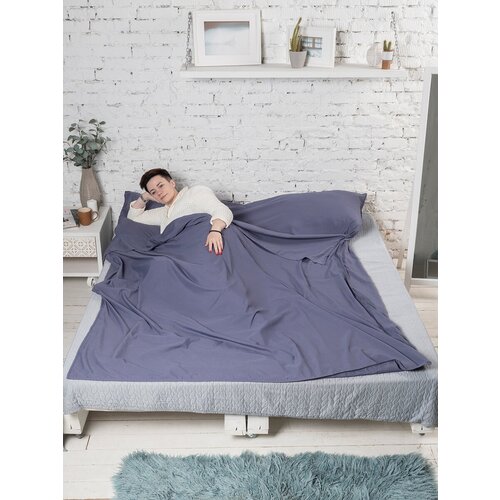 Спальный мешокпостельное белье для путешествий 180х210 сиреневый BESTY02307-XL 150000₽