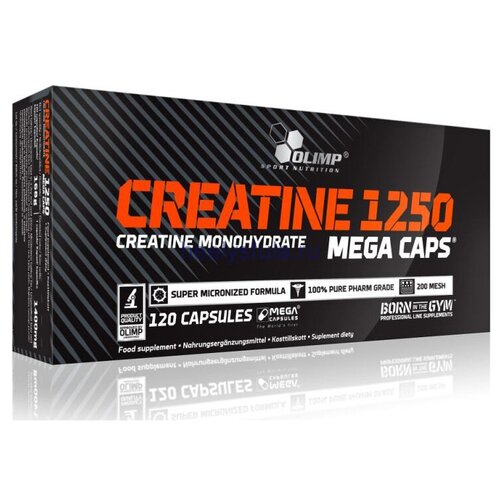 olimp sport nutrition l glutamine mega caps 1400 120 кап Creatine Mega Caps Olimp (120 кап)