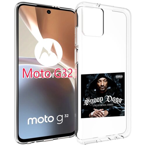 Чехол MyPads Snoop Dogg CALIFORNIA TIMES для Motorola Moto G32 задняя-панель-накладка-бампер