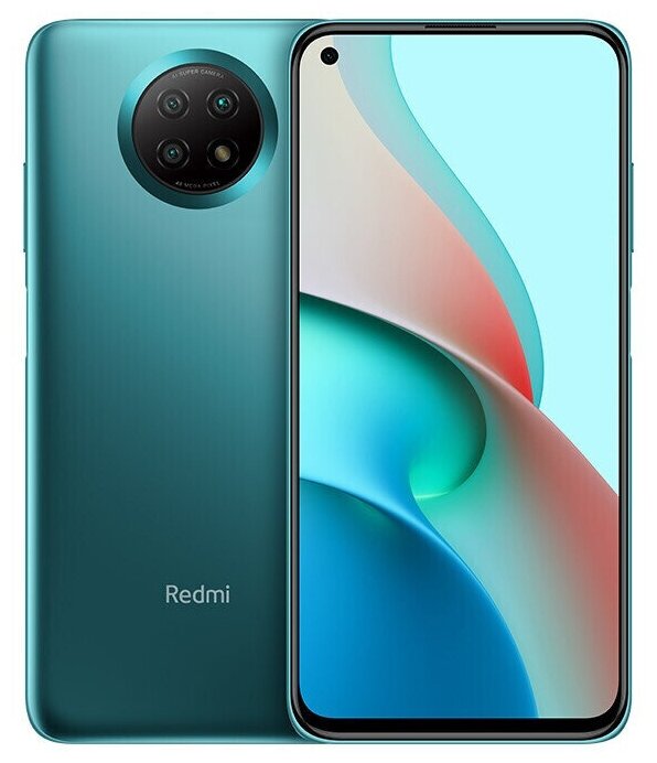 Смартфон Xiaomi Redmi Note 9 5G 6/128 ГБ CN, Dual nano SIM, зеленый