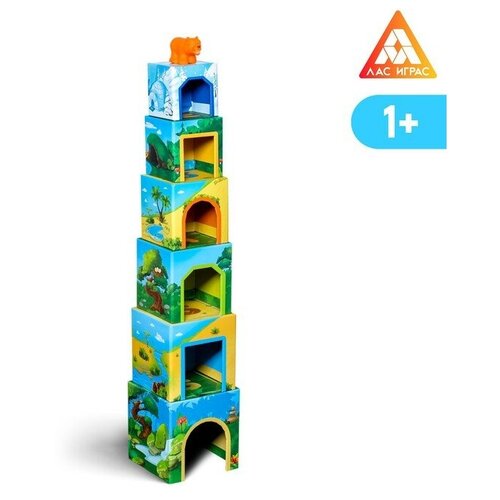 Развивающая игра Умные кубики Изучаем животных, 1+ первые кубики fisher price для малышей кубики для моторики игра плагин строительные блоки кубики плагины