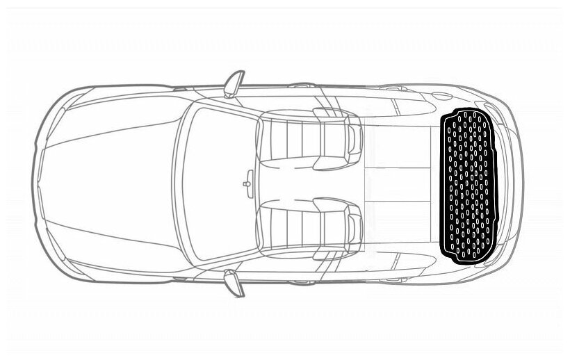 Коврик в багажник ELEMENT 1839N13 для Honda CR-V 2017-2020 г