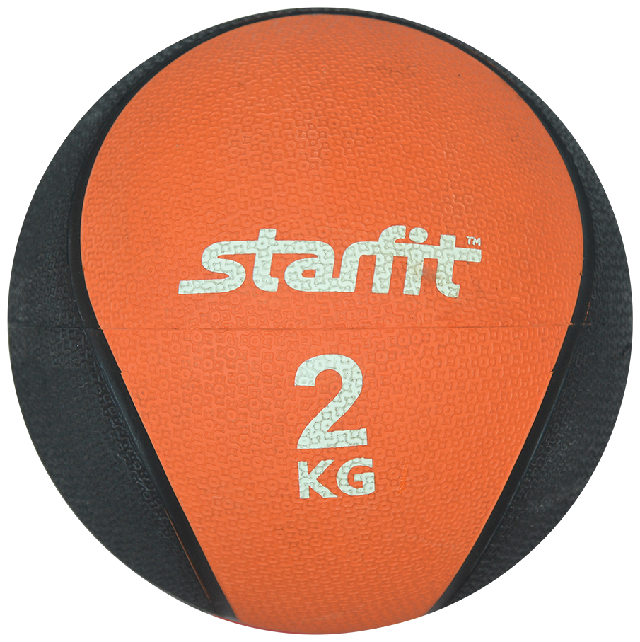 Медбол Starfit Pro GB-702 ф.:круглый d=18.8см оранжевый/черный (УТ-00007299) - фото №3