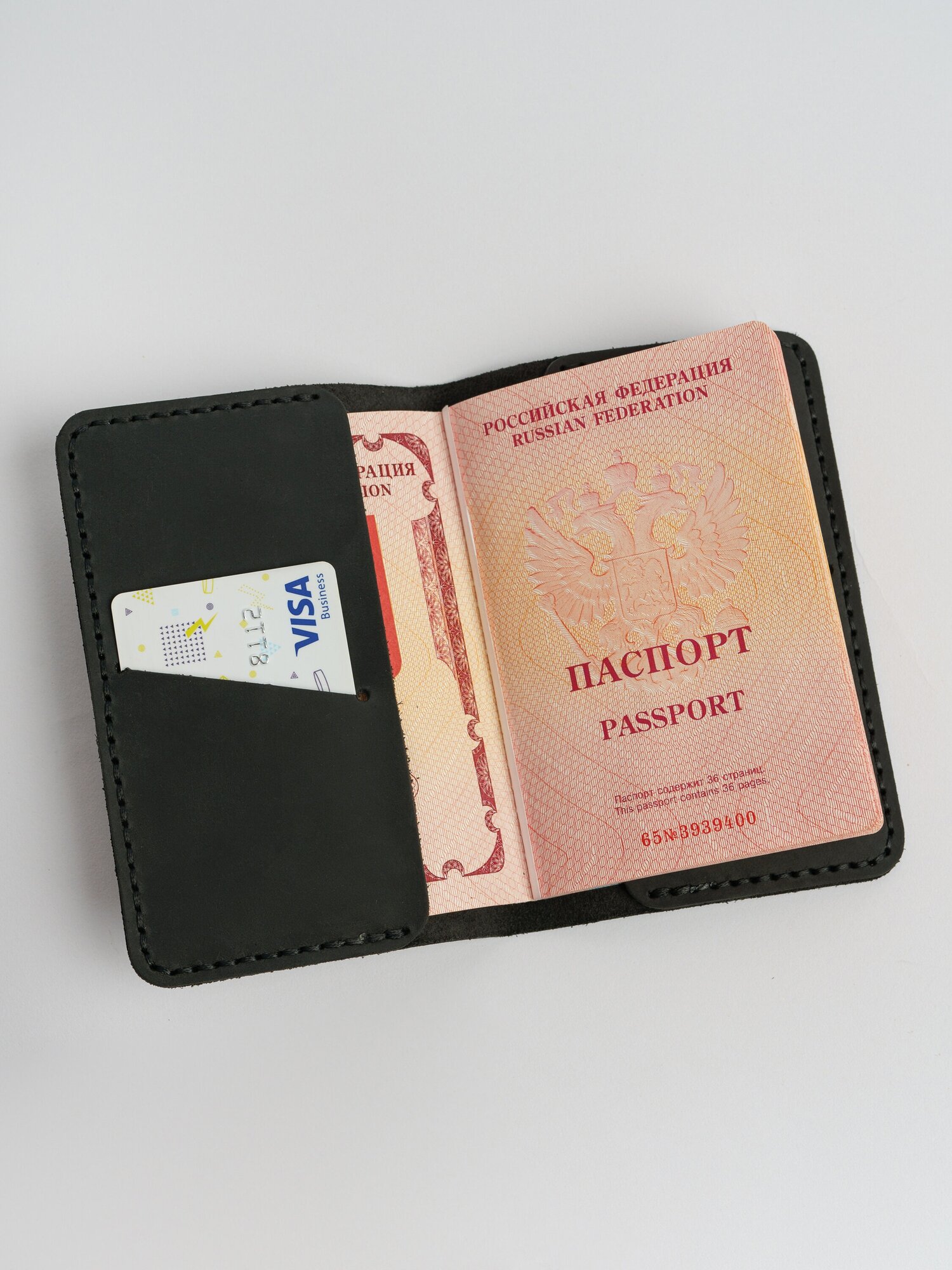 Обложка для паспорта из натуральной кожи. Обложка для документов ручной работы. 