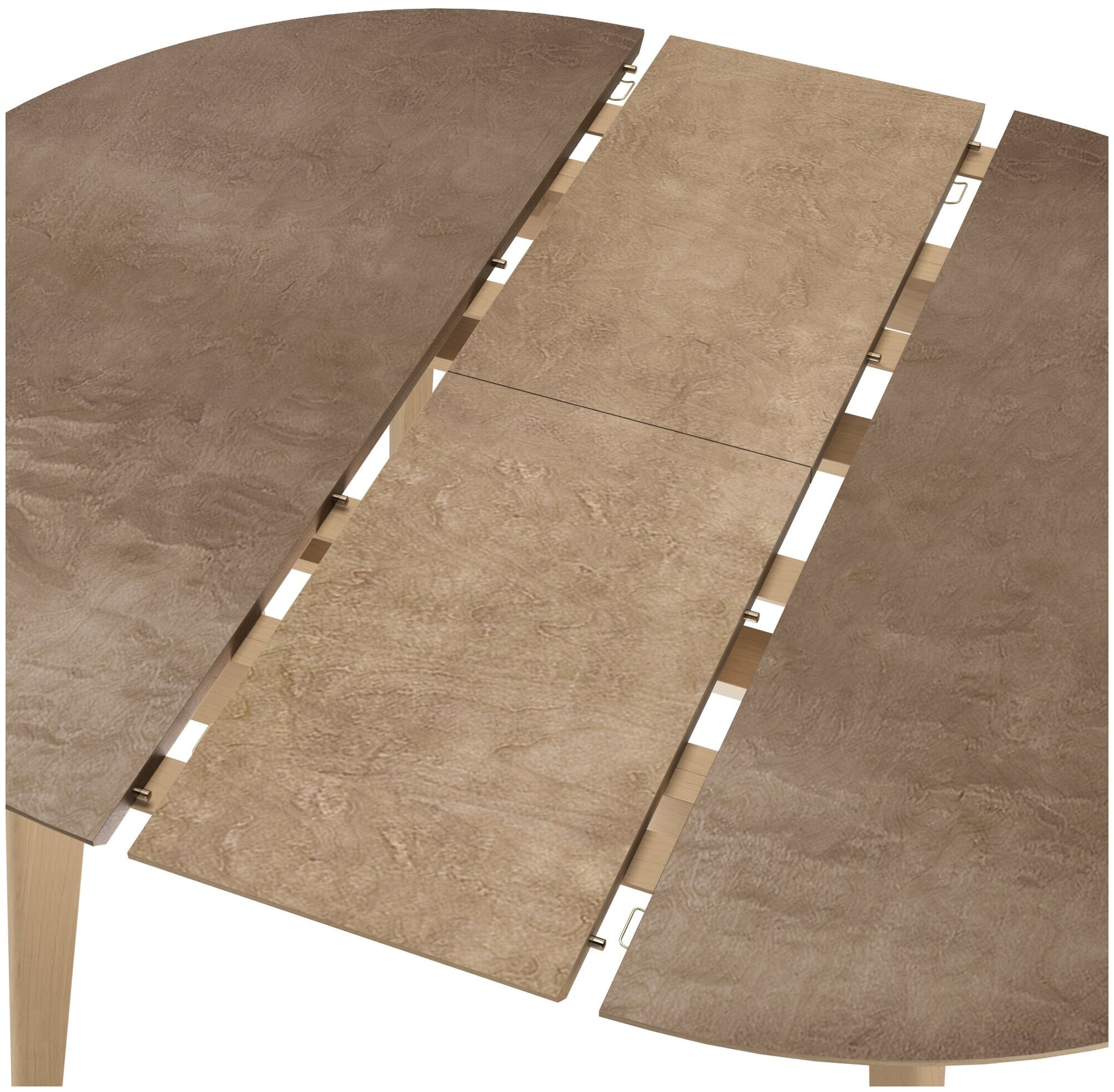 Стол обеденный Орион+ classic (100-130) см круглый, раздвижной, деревянный - Дуб золотой - фотография № 8