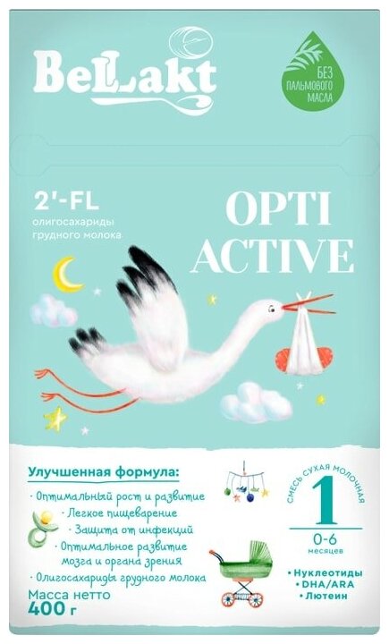 Смесь Bellakt Opti Active 1 молочная 400г