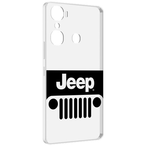 Чехол MyPads jeep-джип-3 мужской для Infinix Hot 12 Pro задняя-панель-накладка-бампер