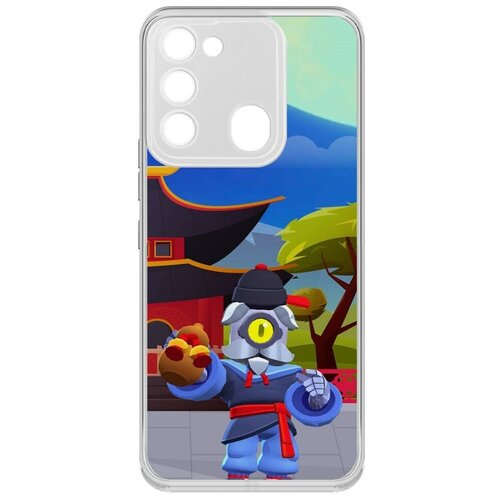 силиконовый чехол накладка krutoff clear case brawl stars великий мастер барли для tecno spark 7 Силиконовый чехол / накладка Krutoff Clear Case Brawl Stars-Великий Мастер Барли для TECNO Spark 8C