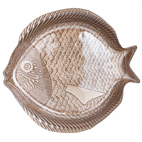 Набор из 2 штук Блюдо Bronco Fish Sand, 30х27х3,5см, стекло (336-090/2)