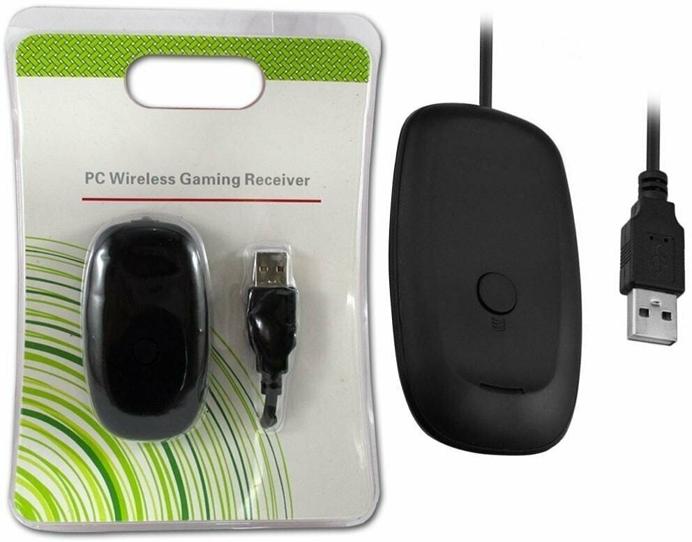 Беспроводной Wi-Fi Адаптер / Ресивер для подключения геймпада xbox 360 к Компьютеру PC wireless gaming receiver USB-приемник 2.0