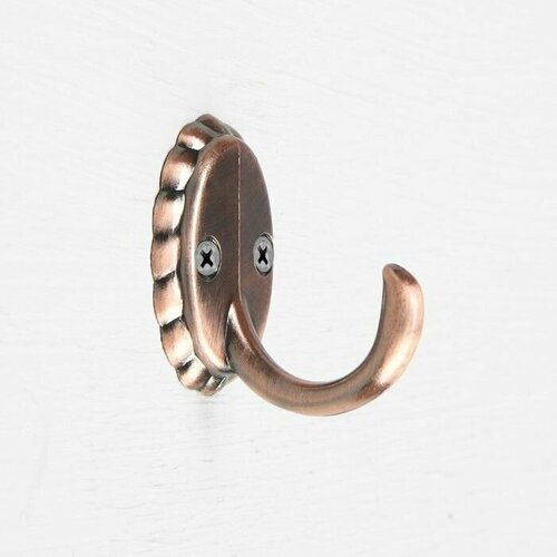 Крючок мебельный однорожковый цвет медь 1 шт 650₽
