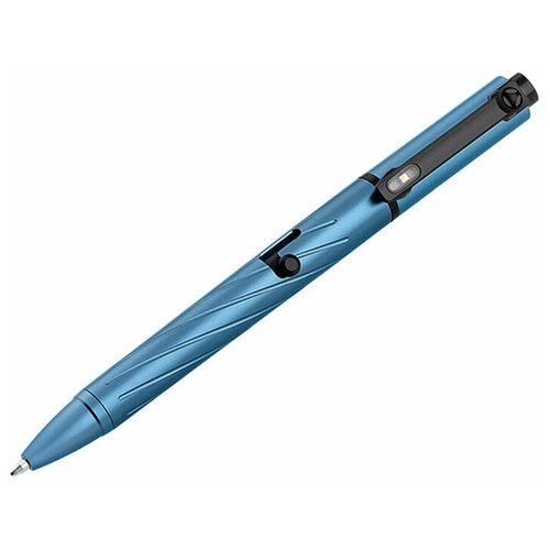 фото Тактическая ручка фонарь olight o pen pro lake blue, li-po 110 mah, диод 3737 cool white led, 14 метров, 120 люмен (комплект)