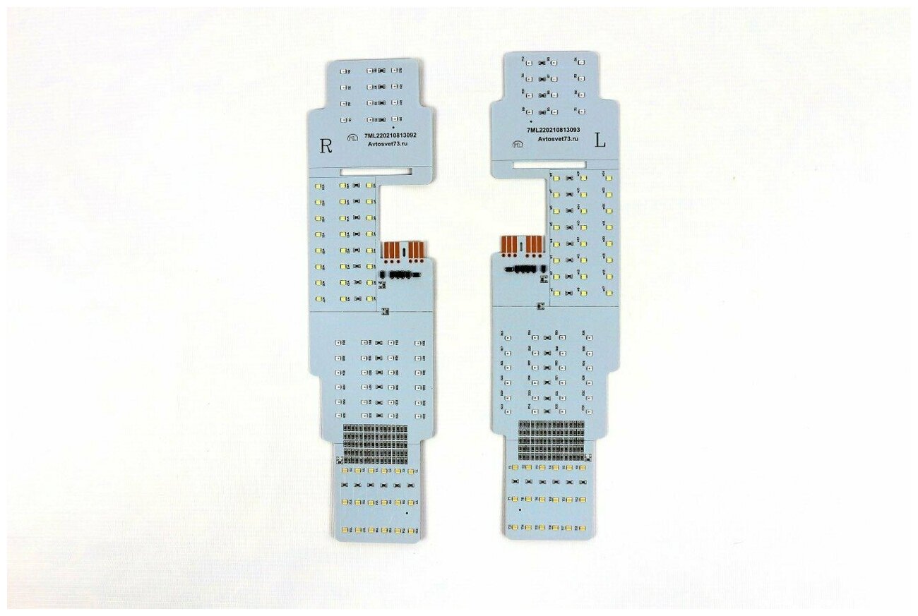 Светодиодные платы задних фонарей для ВАЗ 2108-2109-21099, 2113, 2114, Левая и правая диодные