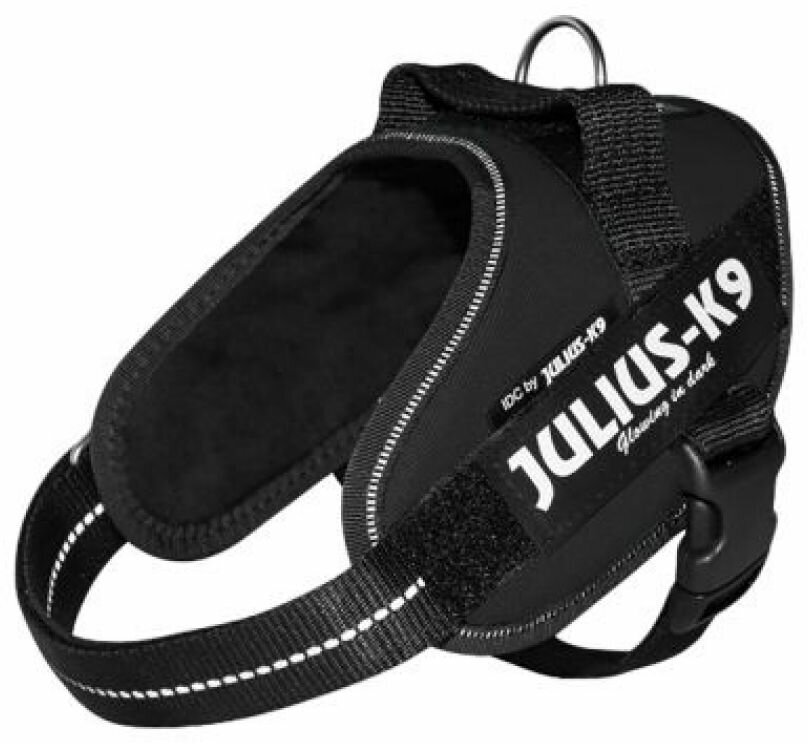 JULIUS-K9 шлейка для собак IDC-Powerharness 4 (70-90 кг) (96-138 см., Черный) - фото №6