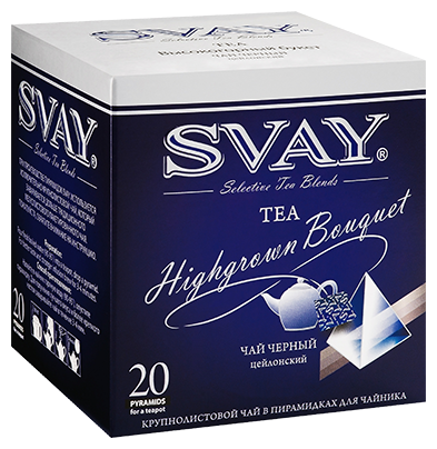 CB-Svay "Высокогорный Букет"(чай черный цейлонский) пирамидки на чайник 20*4,0