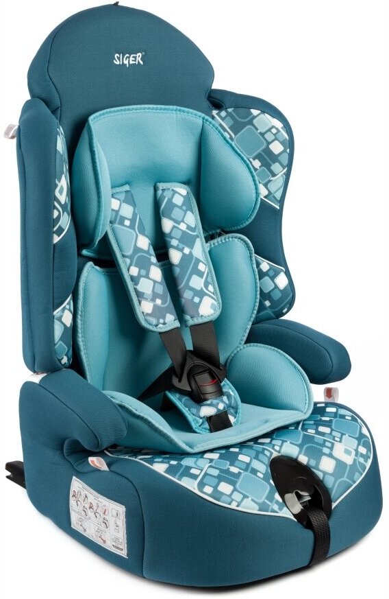 Кресло детское SIGER Прайм ART ISOFIX геометрия 1-12лет, 9-36 кг. КРЕС0283