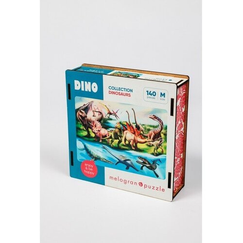 Пазл фигурный Мир динозавров 140 деталей 285 197 см 1345₽