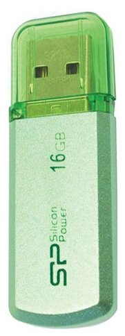 Флэш-память USB_ 16 GB Silicon Power Helios 101, зелёная