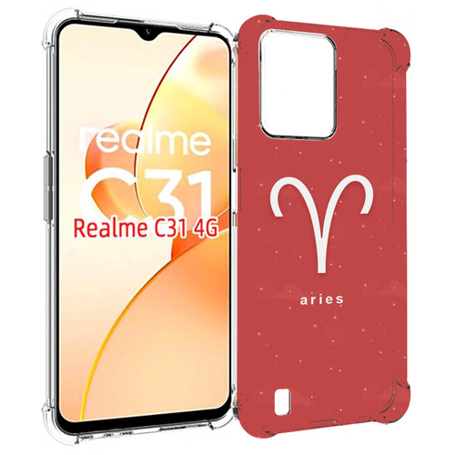 Чехол MyPads знак-зодиака-овен-5 для OPPO Realme C31 задняя-панель-накладка-бампер